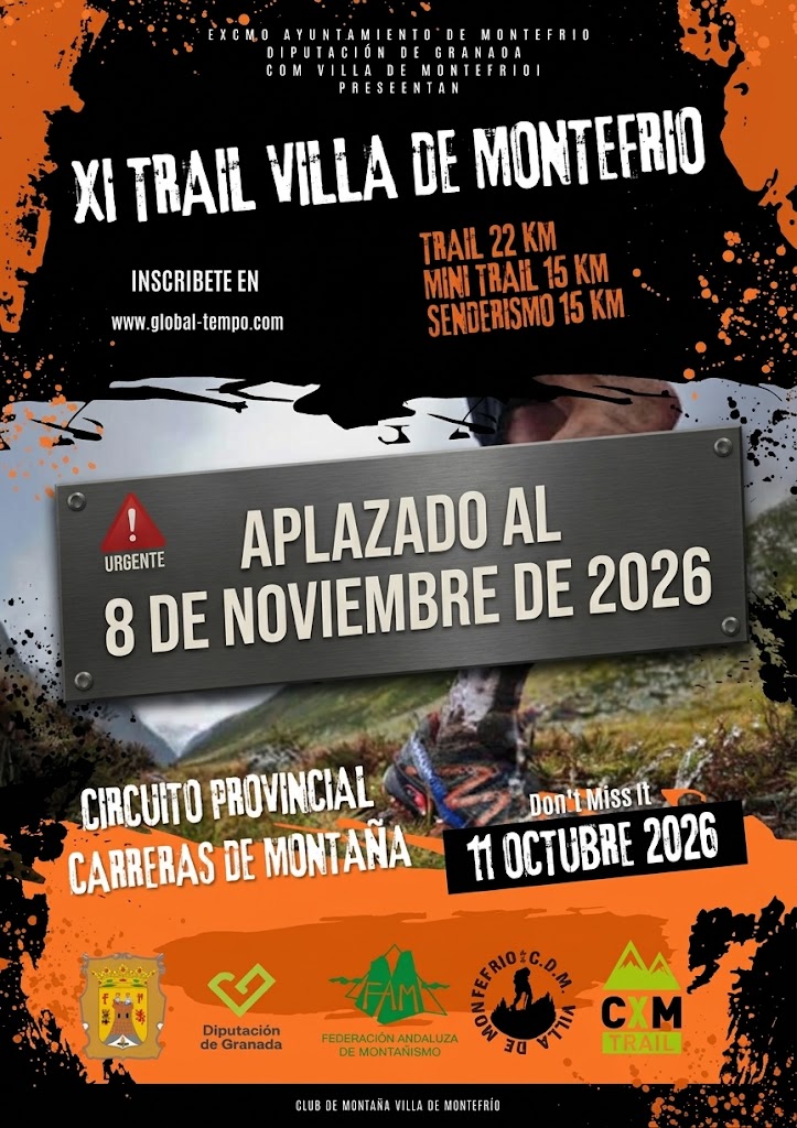 XI TRAIL VILLA DE MONTEFRIO - CIRCUITO CXM DIPUTACIÓN DE GRANADA
